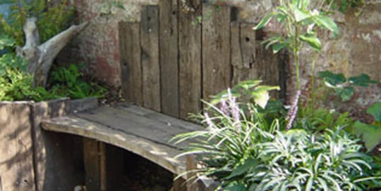 weathered look garden design