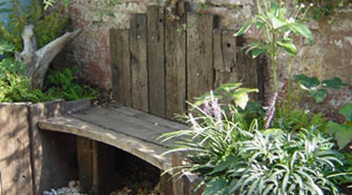 weathered look garden design