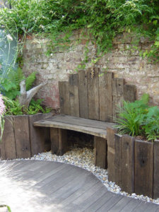 weathered garden look