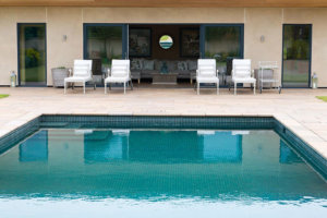swimming pool in the garden