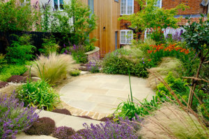 colourful garden design in suffolk